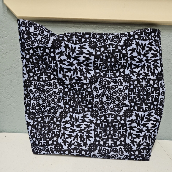 Estee Lauder navy blue & light blue patterned Lined tote Bag 🌺 - Picture 5 of 10